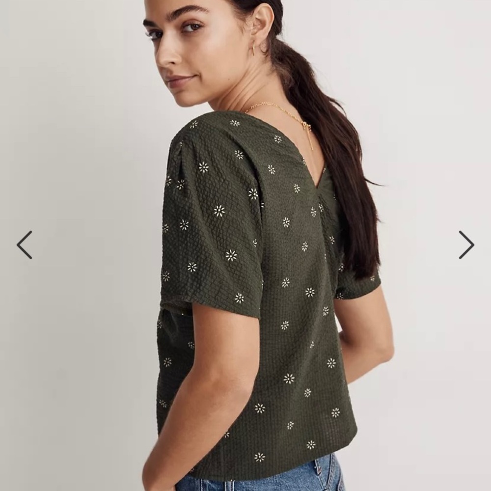 Madewell Voile Puffsleeve Top